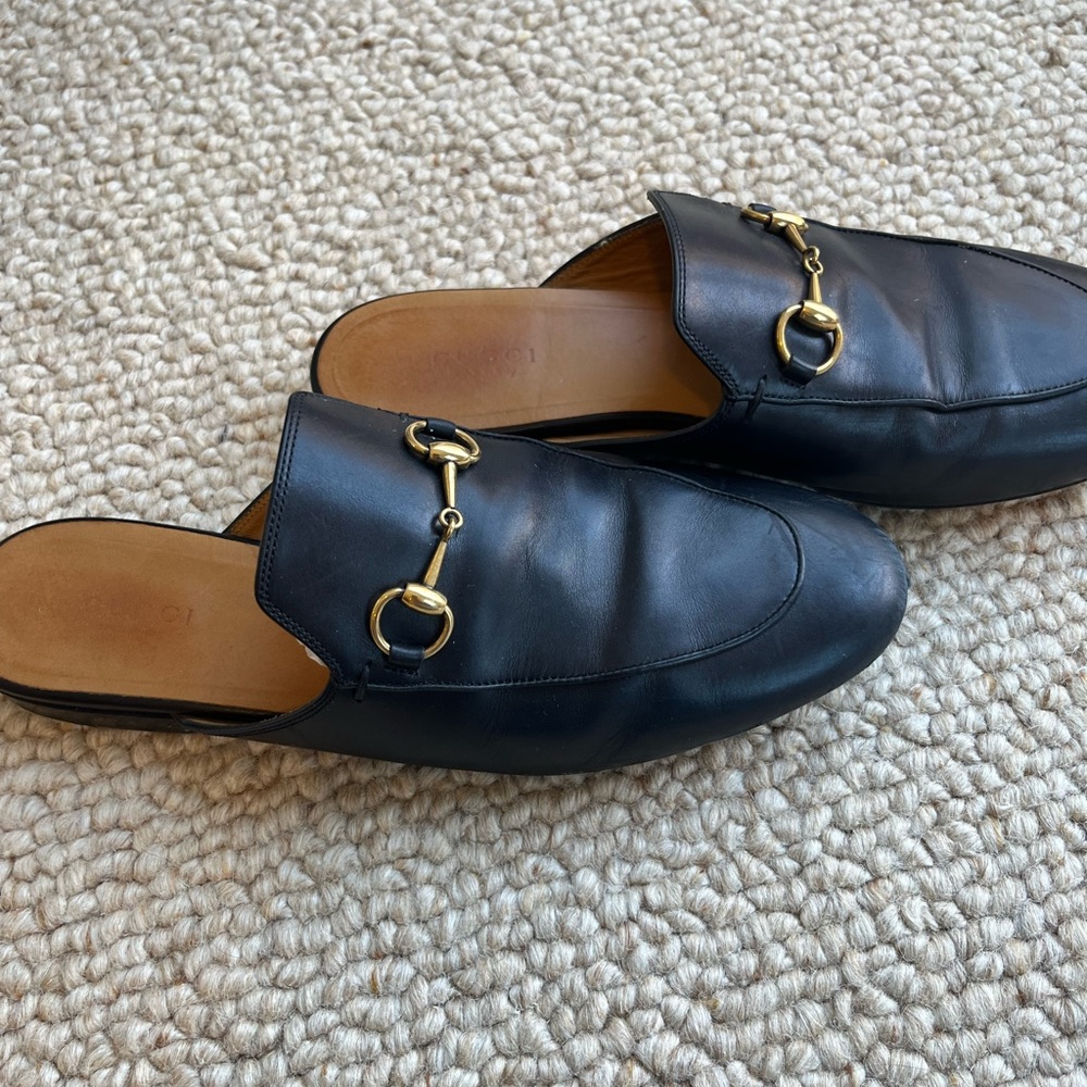 Black Gucci Slides